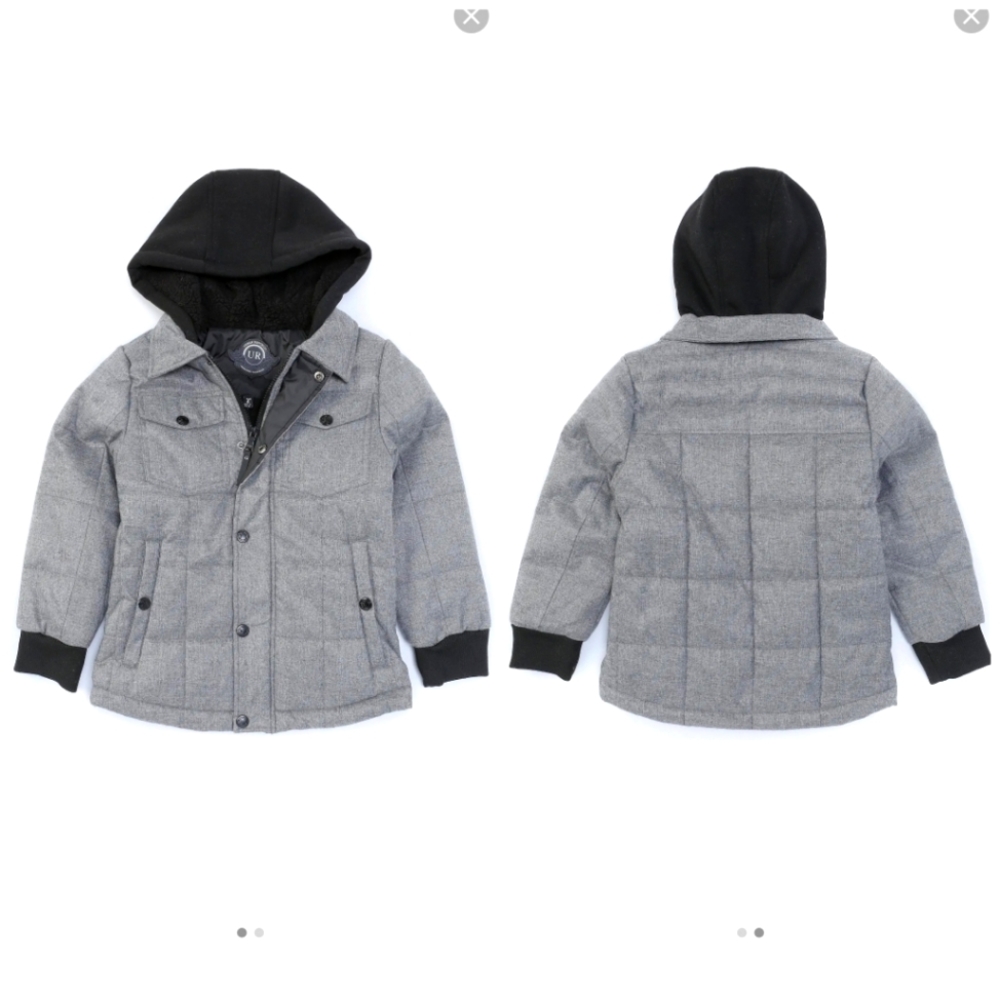 Urban Republic Big Boys Long-Sleeve Quilted Hooded Jacket - 14/16
